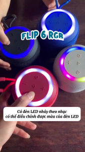Loa Bluetooth Mini Flip 6 RGB Kết Nối Bluetooth 5.3 - Âm Thanh Rõ Ràng Bass Chuẩn Độ Trễ Âm Thấp Hỗ Trợ Thẻ Nhớ AUX USB - Bảo Hành Lỗi 1 Đổi 1