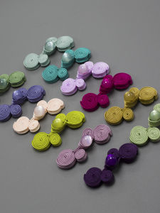 Nút Thêu Thủ Công Bằng Ngọc Bích Hanfu Phong Cách Truyền Thống Trung Quốc Nút Trang Trí Vải Thủ Công DIY Cho Đồ Thủ Công