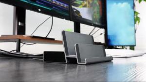 PULWTOP Triple Monitor Docking Station with 3 HDMI 2 DP 45W PD 5 USB for MacBook M1/M2/M3/M4/M5/Windows (Driver Required)