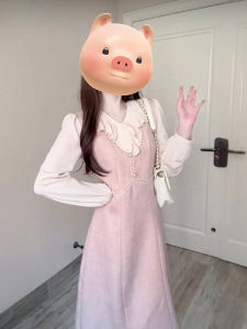 Váy Dài Mùa Thu 2025 Phong Cách Pháp Nhỏ Thanh Lịch Cao Cấp Đẹp Mắt Thanh Lịch Thanh Lịch Váy Dài Ôm Sát Cơ Thể Chất Liệu Polyester Dài Tay Cạp Cao Thường Ngày