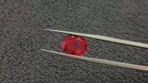 Top Oval Pigeon Blood Lab Grown Ruby Loose Gemstones Custom Wedding Ring Pendant Comes with AGL Certificate