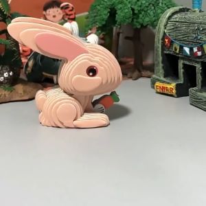 3D Paper Puzzle for Educational Montessori Toys DIY Manual Assembly Three Dimensional Model Toy