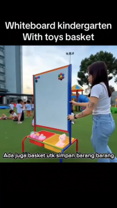 CheapDealMy Kindergarten whiteboard /Kid Whiteboard / Double Sided Quality Kid Whiteboard 600mm x 900mm - 2ft x 3ft school tuition classroom home