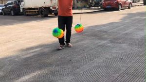 Glowing Bouncing Balls Flashing Sports Swing Ball Children Fitness Playing Fun Entertainment Toys