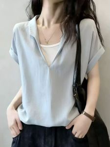 YIQINGDAI | Slimming Cover Stomach Short Sleeve Shirt