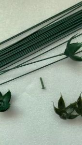 Kawat Bunga Lapis Plastik Kawat Tangkai Bunga Artificial Kawat Florist Kb08