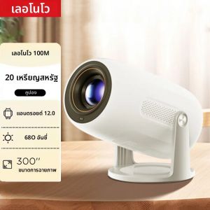เดิมLenovo Xiaoxin 100Mโปรเจคเตอร์Auto Focus Wifi6 สมาร์ทโฮมเธียเตอร์สนับสนุน 4K HDแบบพกพา 400ANSIโปรเจคเตอร์Android 12