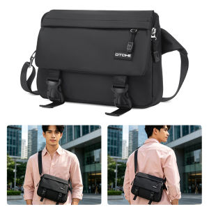 MENSPE Men Fashion Shoulder Bags Sling Chest Bag Cross Body Bags Messenger Bag Waterproof Cross Body Bag Large Capacity Sling Bags Simple Casual Sport Street Bag Student Teenager Bag
