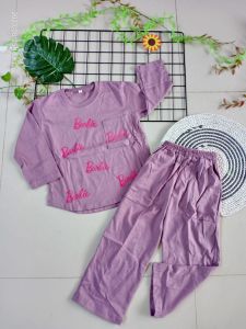 Setelan stelan Anak perempuan setelan viral Barbie Anak cewek