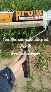 Con lăn sơn nước lông xù Pro/N - Thấm hút nhả sơn nhiều- Ống dài 23 cm - tay cán nhựa #vattuducduyen