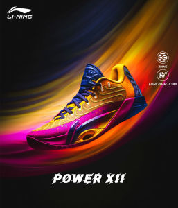 Li-Ning Power 12รองเท้าบาสเก็ตบอลผู้ชายระดับต่ำ-อย่างเป็นทางการพร้อมเล่นเกมน้ำหนักเบาฟื้นตัวสูง & ทนทานรองเท้ากีฬา ABAV067