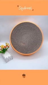 Big Size 43cm XL Cat Scratcher Catnip Cat Scratching Corrugated Board grinding papan penggaruk 圆形可换芯猫抓窝