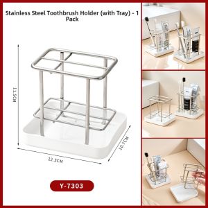 Stainless Steel Toothbrush Holder
