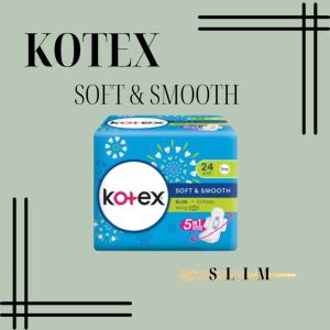 KOTEX SOFT&SMOOTH SLIM NON WING 10S 24CM