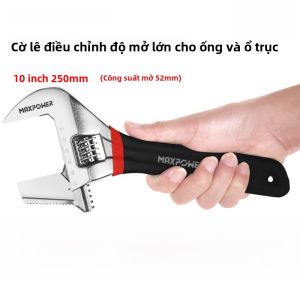 Móc Khóa Đa Năng Mini Nhỏ Cầm Tay Dùng Trong Nhà Tắm Có Đầu Mở Ngắn Có Thể Điều Chỉnh Bằng Thép Cr-V MAXPOWER M11321-M11324