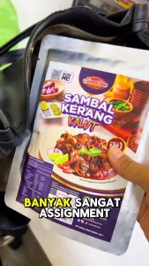 [Year End Sale] Travel Food Ready To Eat - Sambal Kerang Kalut 100gram Travel Friendly Food Tahan Lama