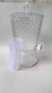 galon / dispenser tempat air juice acrylic merek golden sunkist