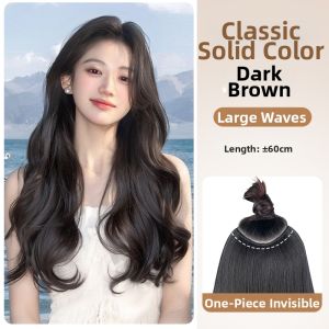 XIAOQI | Natural Looking Colorful Big Wave Long Wavy Hair Extension Piece