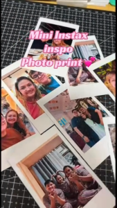 10PCS Mini Instax-Inspired Photo Print | Retro-Style Photo Printing (pls. send photo first)