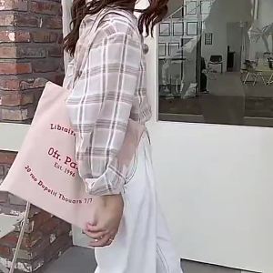 SPYFAMILY Anya Printed Women Shopping Bags Japanese Anime Ladies Harajuku Tote Shoulder Bag Cartoon Canvas High Capacity Handbag