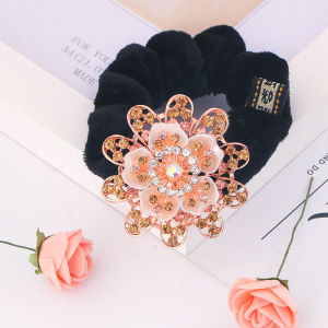 เครื่องประดับผมสไตล์เกาหลี แหวนยางยืดผม เครื่องประดับผมแบบผ้าขนแกะ รูปดอกไม้ แฟชั่น วัสดุอื่นๆ ใหม่ ไม่ใช่สินค้าในห้างสรรพสินค้า