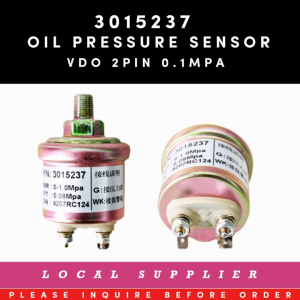 3015237 OIL PRESSURE SENSOR [2 PIN] [LOCAL STOCK SHIP WITHIN 24HRS] DOUBLE CONNECTOR VDO FOR CUMMINS GENERATOR