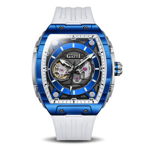 Đồng Hồ Cơ Phát Sáng BONEST GATTI Dành Cho Nam Với Thiết Kế Rỗng Bằng Tinh Thể Sapphire Dây Cao Su Chống Nước Thời Trang.