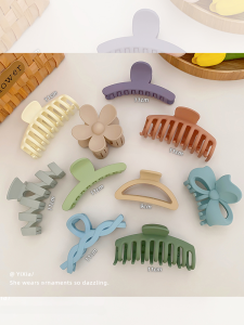 Vuốt Tóc Acrylic Lớn Nữ Updo Sau Đầu Kẹp Càng Cua Phong Cách Cá Mập Kẹp Càng Cua Thời Trang Sành Điệu Phụ Kiện Tóc Tay Cầm Tóc