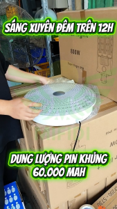 Đèn năng lượng mặt trời 1000W ốp trần cao cấp Mifidi sáng trên 15h Đường kính to 42cm tấm pin Mono siêu 670 x 450cm BH VIP tận nhà đến 2 năm