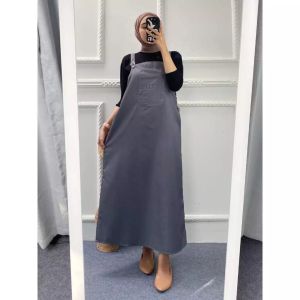 BAJU KODOK ANYA OVERALL ROK WANITA MOTIF POLOS TRBARU NYAMAN DIPAKAI