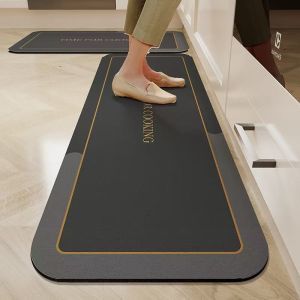 VIKAMA Thảm Nhà Bếp Chống Trơn Trượt Thảm Phòng Tắm Thấm Hút Nước Chống Bám Bẩn Silaite Lối Vào Trang Trí Nhà Thảm Có Thể Giặt Bằng Máy