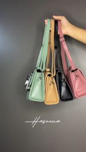 Tas Selempang Wanita Elena: Tas Bahu Cewek Kunci Bulat & Korean Style