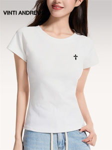 Slimming Sporty Style Summer T-shirt