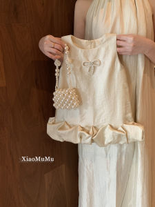 Váy Công Chúa Sinh Nhật Tuổi Một Váy Mùa Hè Cho Bé Gái Váy Chữ a Không Tay Vải Polyester Cotton Nylon Phong Cách Thường Ngày