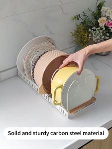 SJorage Adjustable Kitchen Pot Organizer Rack INS Style Disenyo na Nakatitipid ng Espasyo Para sa Kusina - May Stock sa PH