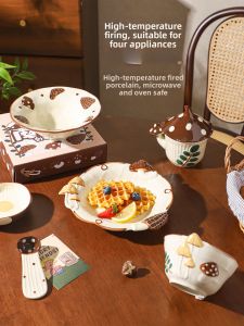 SHELI | Bộ Dụng Cụ Bàn Ăn Gốm Dễ Thương