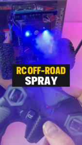 2.4GHz 4WD RC Monster Truck Alloy Remote Control Off-Road Climbing Car Spray LED Boys and Girls Gift