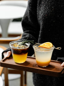 TOKIIRO High Borosilicate Glass Coffee Cup Wide Mouth Americano Latte Iced Coffee Cup Cocktail Special Mix Cup Ins Style ness Trend