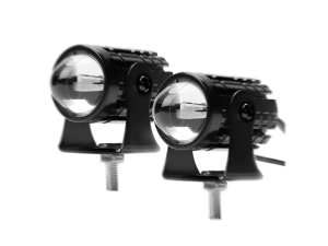 2PCS Mini Motorcycle Car Light Waterproof White+Yellow Pair Universal High Quality 20W with Free Switch