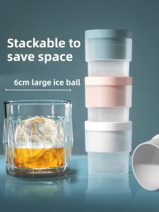 Large Ice Ball Maker for Whiskey Ice Spheres