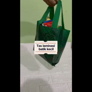 ( 1 LUSIN ) Tas Belanja - Tas Spunbond - Tas Souvenir - Tas Bahan Laminasi Kecil ukuran 20x28x9 cm