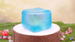 Nee Doh Nice Cube Super Solid Squishy Toys for Kids Ages 3+ with 3 Colors and 3 Textures