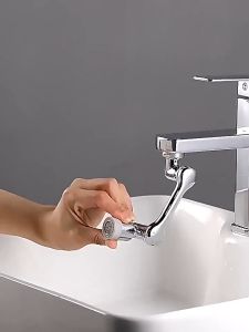 หัวต่อก๊อกน้ำ 1080องศา หัวต่อก๊อกน้ำ หัวต่อก๊อกอ่างล้างหน้า หมุนได้ ปรับได้ ก๊อกเสริม สะดวกในการใช้งาน หัวก๊อกห้องน้ำ หัวก๊อกน้ำ ปรับน้ำได้ 2 โหมด