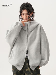 BWKA | Thick Design Sensible Loose Fit Hooded Overwear Air Layer