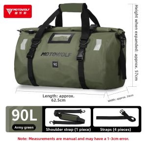 Motowolf | Multifunctional Waterproof Motorcycle Tail Bag