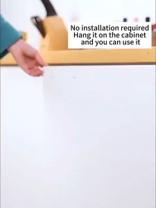 (HOME+) Kitchen Trash Can Hanging Multi-functional Foldable Large Capacity Household Desktop Storage Bin