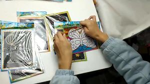Girls Cute Cartoon Scratch Toy Childrens DIY Scratch Art Graffiti Toy