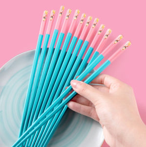 (HÀNG CHẤT LƯỢNG) SET 5 ĐÔI ĐŨA ĂN SỢI THỦY TINH mix màu pastel SANG TRỌNG AN TOÀN - đũa ăn sợi thủy tinh đũa cao cấp mới 2023
