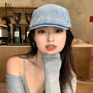 LouisWill Fashion Beret Hat Cotton Flat Cap British Style Hat Outdoor Sunscreen Peaked Cap Fashion Retro Literary Style Golf Flat Cap Casual Hat Beret for Women Men