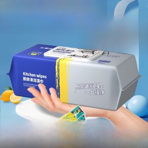 MONLEYTA | Japanese Kitchen Wet Wipes Powerful Oil Stain Removal Thickened Home Use Smoke Extractor Cleaner Special Large Size Thickened